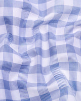 Marell Blue With White Check Premium Giza Shirt