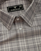 Rovia Green With Black Check Premium Giza Shirt
