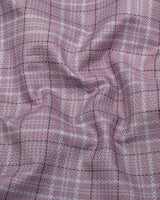 Rovia Onion Pink With Black Check Premium Giza Shirt