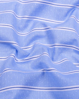 Otis Blue With White Stripe Premium Cotton Shirt