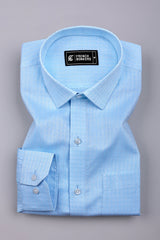 Zeblue Dobby Textured Cotton Shirt