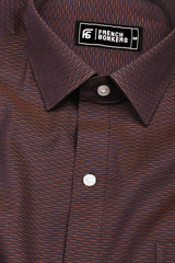 Brunex Brown with Golden Striped Cotton Shirt