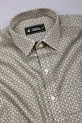 Fynox Multicolour Mini Motif Printed Cotton Shirt