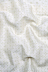 Lunara Cream Micro Printed Cotton Shirt