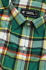 Thermond Green Multicolour Twill Check Cotton Shirt