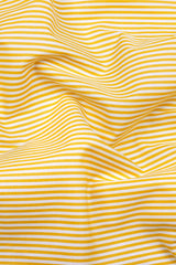 Marigold Yellow and White Stripe Cotton Shirt