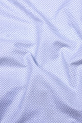Triza White With Blue Geometric Printed Oxford Cotton Shirt