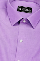 Arctic Light Violet Solid Oxford Cotton Shirt