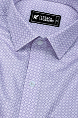 Periwinkle Purple Printed Cotton Shirt