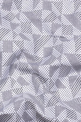 Magic Black With White Printed Cotton Shirt