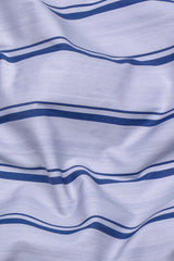 Zephy Grey With Blue Stripe Cotton Shirt