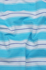 Crisin Blue With White Stripe Cotton Shirt