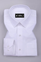 Lily White Cotton Satin Shirt