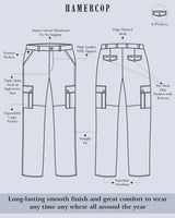 Pletinum Gray Stretch Cotton Cargo