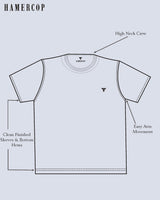 NavyBlue With Mustard Pique Pima Designer T-Shirt