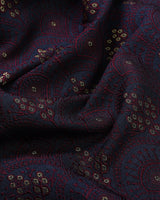 Maroon With Cream Jacquard Designer Nehru Jacket