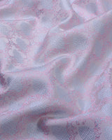 Dusty Pink Printed Jacquard Designer Nehru Jacket