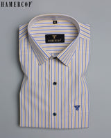 Yellow With White Premium Stripe Shirt