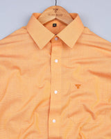 Candlelight Orange FilaFil Premium Cotton Solid Shirt