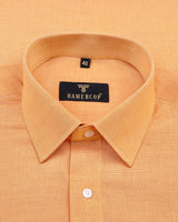 Candlelight Orange FilaFil Premium Cotton Solid Shirt