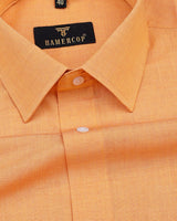 Candlelight Orange FilaFil Premium Cotton Solid Shirt