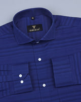 Radiant Blue Dobby Weft Stripe Premium Gizza Shirt