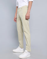 Pista Green Stretch Cotton Chinos