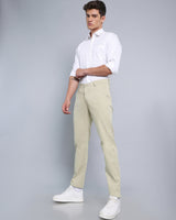 Pista Green Stretch Cotton Chinos