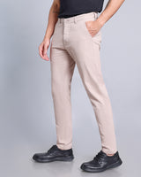 Light Dusty Pink Stretch Cotton Chinos