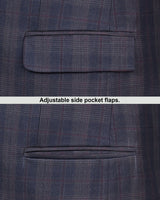 Bluewood Super Fine Checkered Single Breasted Blazer
