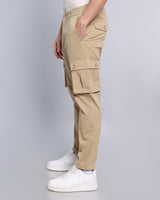 Bowery Khaki Stretch Cotton Cargo
