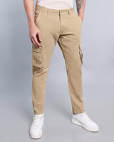 Bowery Khaki Stretch Cotton Cargo