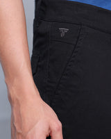 Ultra Black Stretch Cotton Cargo