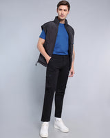 Ultra Black Stretch Cotton Cargo