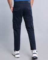 Navyblue Stretch Cotton Cargo
