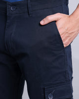 Navyblue Stretch Cotton Cargo