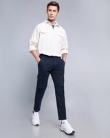 Navyblue Stretch Cotton Cargo