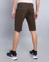 Sacramento Dark Green Stretch Cotton Shorts