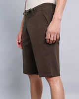 Sacramento Dark Green Stretch Cotton Shorts