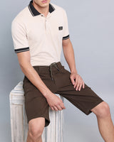 Sacramento Dark Green Stretch Cotton Shorts