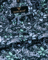 Forest With Black Cheetah Printed Premium Gizza Shirt