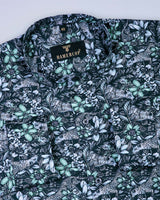 Forest With Black Cheetah Printed Premium Gizza Shirt