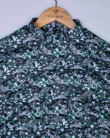 Forest With Black Cheetah Printed Premium Gizza Shirt