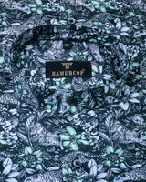 Forest With Black Cheetah Printed Premium Gizza Shirt