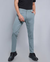Dusty Mint Green Stretch Cotton Chinos