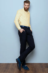 Butter Yellow Luxurios Cotton Linen Shirt