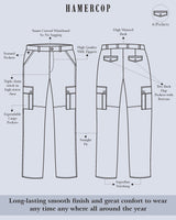 Navyblue Stretch Cotton Cargo