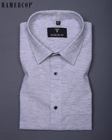 Steel Grey Laxurious Linen Cotton Shirt