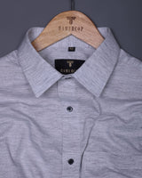 Steel Grey Laxurious Linen Cotton Shirt