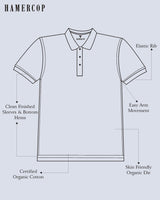 Hunter Green With Black Multicolor Striped Supersoft Smart Polo T-Shirt